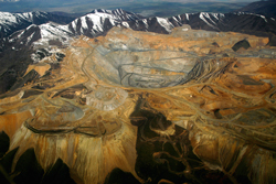 La mina de cobre a cielo abierto de Bingham, Estados Unidos. Foto: US Center for Land Use Interpretation