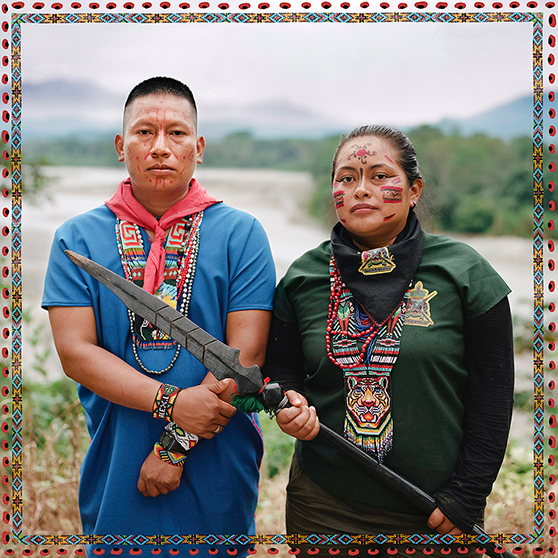 Álex Lucitante y Alexandra Narváez recibieron el prestigioso premio ambiental Goldman por liderar la defensa del territorio cofán. Foto: Amazon Frontlines