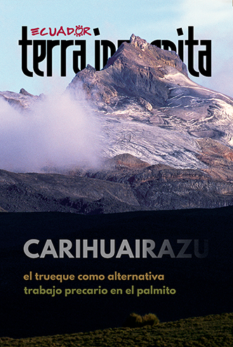 Portada de la revista Ecuador Terra Incognita No. 120: El volcán Carihuairazo, cuando aún conservaba algo del manto blanco que forma parte de su nombre. Foto: Marcela García