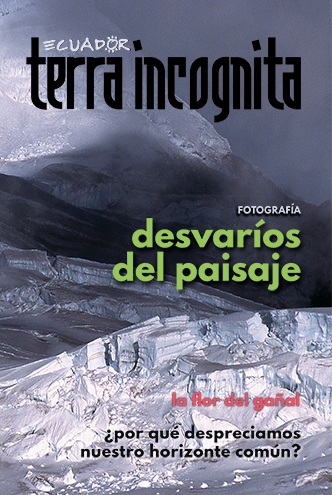 Portada de la revista Ecuador Terra Incognita No. 123: Glaciares de Los Crespos en el Antisana. Foto: Marcela García