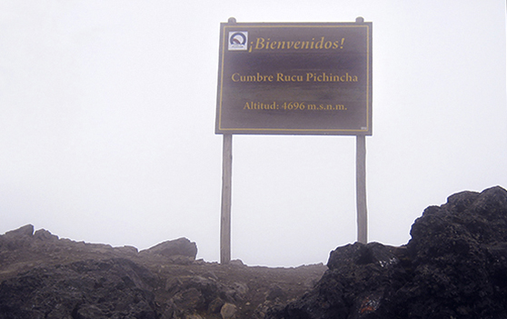 “Esto no es una cumbre”, volcán Pichincha. Foto: Carmen Amelia Medina
