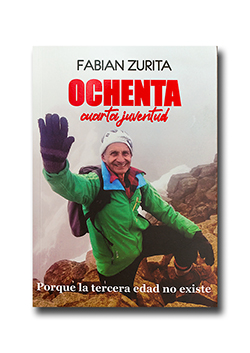 Portada del libro: Fabián Zurita, 2022. Ochenta: la cuarta juventud. PPL Impresores, Quito