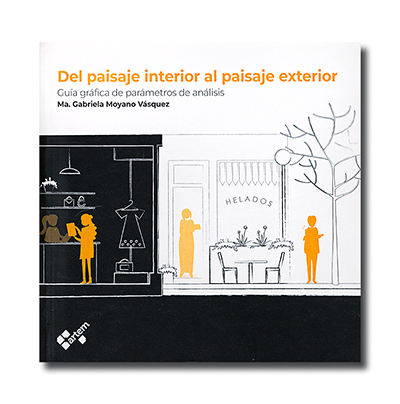 Portada del libro: Moyano, María Gabriela, 2023. Del paisaje interior al paisaje exterior. Universidad del Azuay, Cuenca.